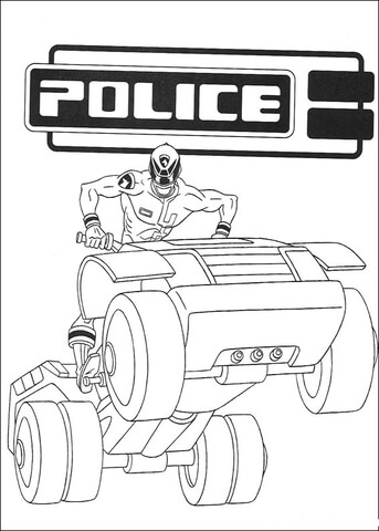 Police  Coloring Page